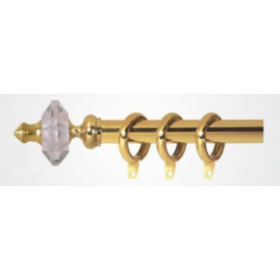 Pure Brass – Elegant Crystal Finial